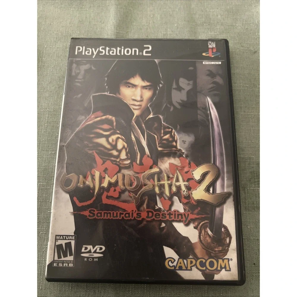 Capcom‎ Onimusha 2 Samurai's Destiny PS2 NTSC Black Label Action Adventure Game